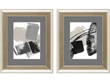 Paragon Abstract Square Inclinations Wall Art Set of 2