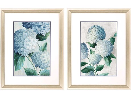 Paragon Florals Hydrangea Blooms Wall Art Set of 2