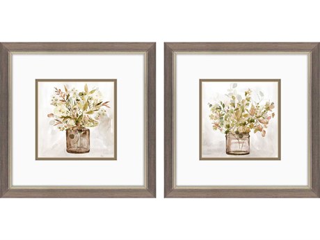 Paragon Florals Earthy Garden Wall Art Set of 2