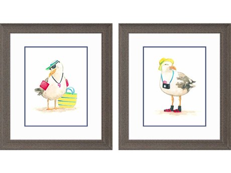 Paragon Animals Beach Bum-A Wall Art Set of 2