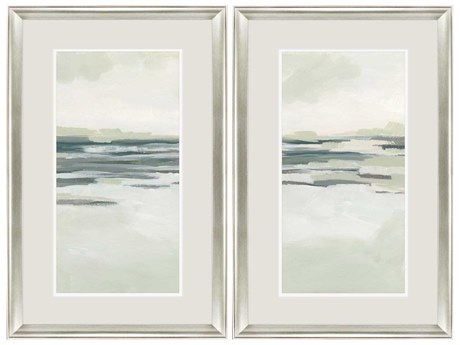 Paragon Waterside Moss Coastline-I Wall Art Set of 2