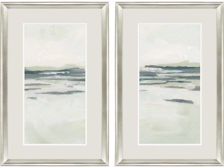 Paragon Waterside Moss Coastline-II Wall Art Set of 2