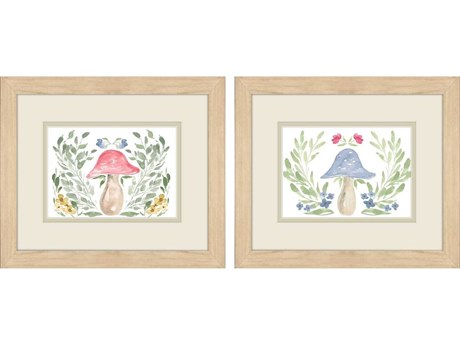 Paragon Mushroom Garden Wall Art Set of 2