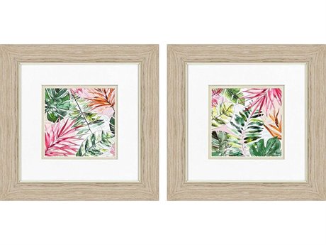 Paragon Florals Hot Tropics Wall Art Set of 2