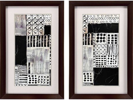Paragon Geometrics Black Illumination Wall Art Set of 2