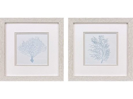 Paragon Waterside Soft Coral Wall Art Set of 2
