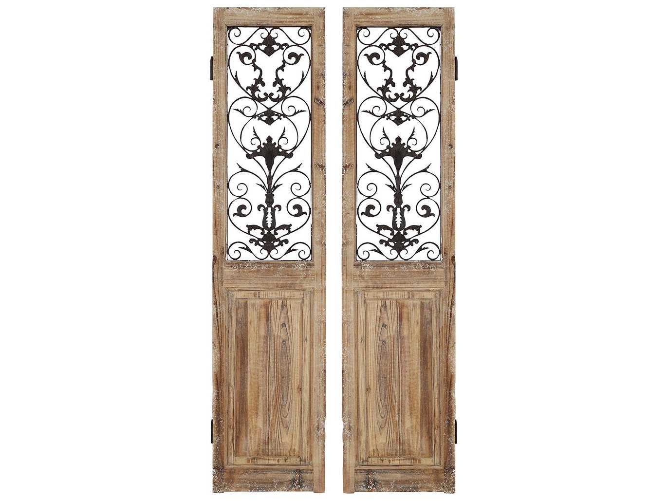 Paragon Rustic Doors 2 Panel Room Divider Two Piece Set PAD9407   PAD9407 Zm 