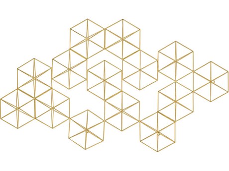 Paragon Geometrics Golden Geos-2 Metal Wall Art