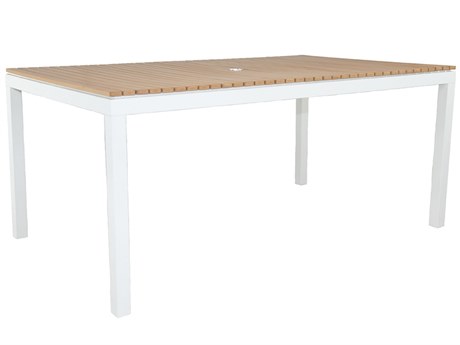 Axcess Inc. Riviera Rectangular 65''W x 39''D Dining Table White