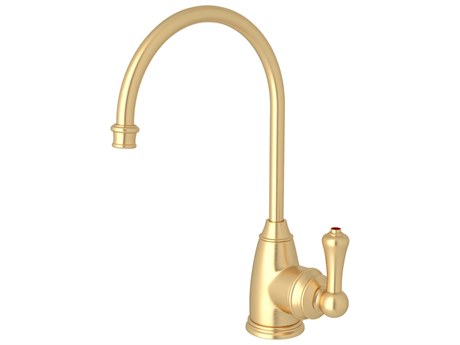Perrin and Rowe Georgian Era Satin English Gold Hot Water Dispenser