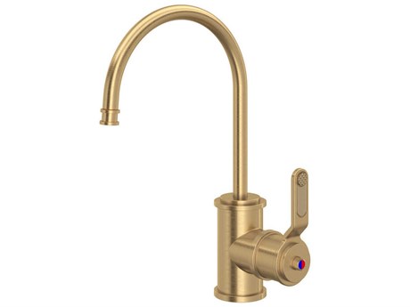 Perrin and Rowe Armstrong Satin English Gold Hot Water and Kitchen Filter Faucet