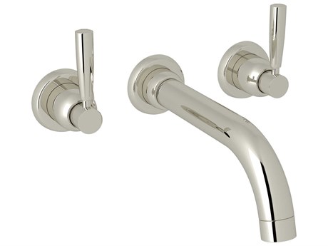 Perrin and Rowe Holborn Polished Nickel Trim Set with Wall Mounted Tub