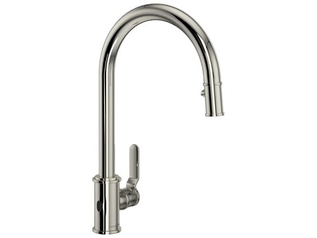 Perrin and Rowe Armstrong Polished Nickel Pull-Down Touchless Kitchen Faucet