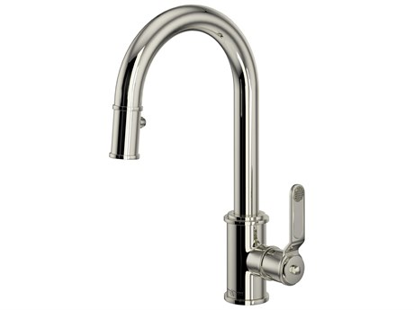 Perrin and Rowe Armstrong Polished Nickel Pull-Down Bar/Food Prep Kitchen Faucet