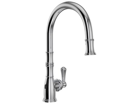 Perrin and Rowe Georgian Era Polished Chrome Pull-Down Touchless Kitchen Faucet