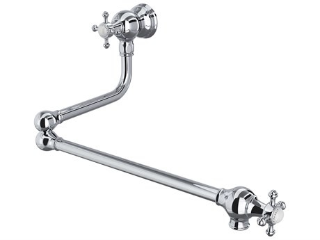 Perrin and Rowe Edwardian Polished Chrome Traditional Pot Filler