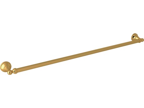 Perrin and Rowe Georgian Era Unlacquered Brass Towel Bar