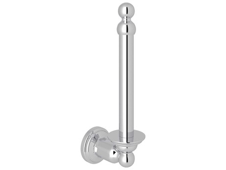 Perrin and Rowe Edwardian Polished Chrome Wall Mount Spare Toilet Paper Holder