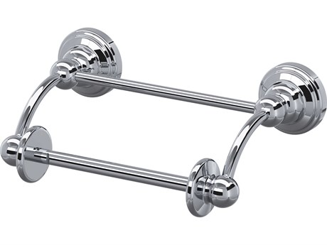 Perrin and Rowe Edwardian Polished Chrome Toilet Paper Holder with Lift Arm
