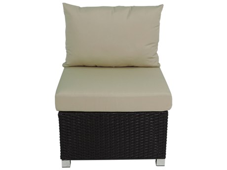 Armless Chair in Brown