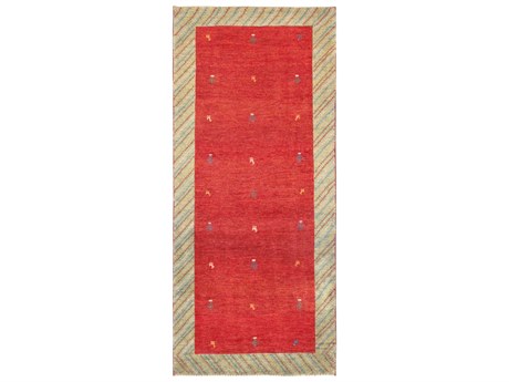 Pasargad Home Tribal Bordered Runner Area Rug