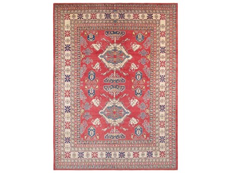 Pasargad Home Kazak Bordered Area Rug