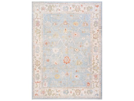 Pasargad Home Oushak Bordered Area Rug