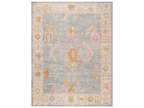 Pasargad Home Oushak Bordered Area Rug