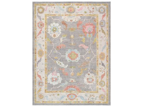 Pasargad Home Oushak Bordered Area Rug