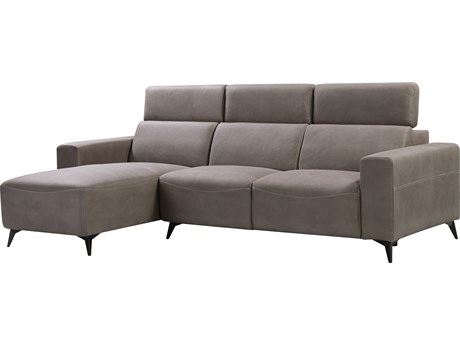 Pasargad Home Contempo Bari Gray Upholstered Sectional Sofa