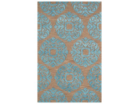 Pasargad Home Transitional Damask Area Rug