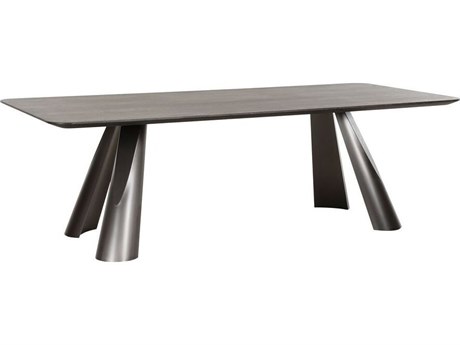 Pasargad Home Sorano Novara Rectangular Wood Dark Brown Dining Table