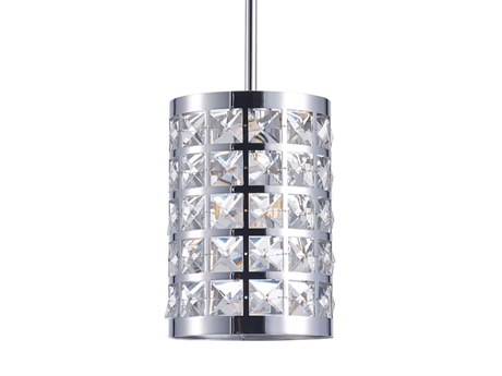 Pasargad Home Bliss Hermoza 1-Light Chrome Silver Mini Pendant