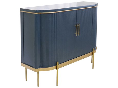 Pasargad Home Calypso Amelia Teal Gold Blue Accent Chest