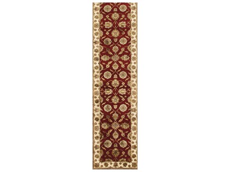 Pasargad Home Agra Bordered Runner Area Rug