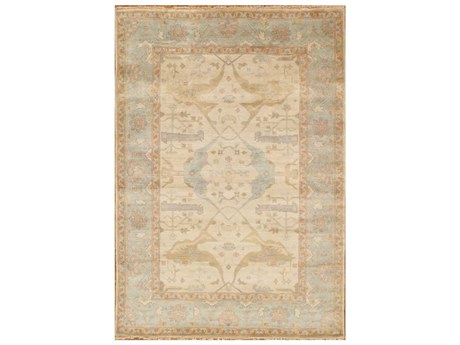 Pasargad Home Oushak Bordered Area Rug