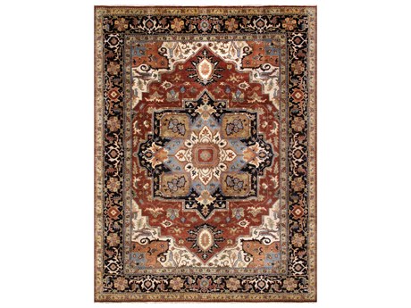 Pasargad Home Serapi Bordered Area Rug