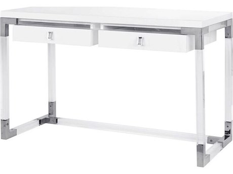 Pasargad Home Firenze White Silver Writing Desk