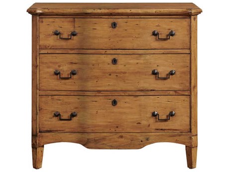 Port Eliot 3-Drawers Gray Pine Wood Dresser