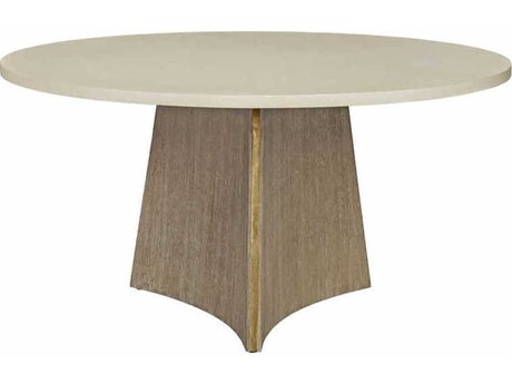 Port Eliot Round Wood Ceruse Dining Table