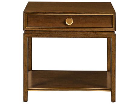 Port Eliot Rectangular Wood French Walnut End Table