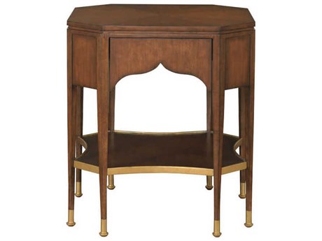 Port Eliot Octagon Wood Cherry End Table