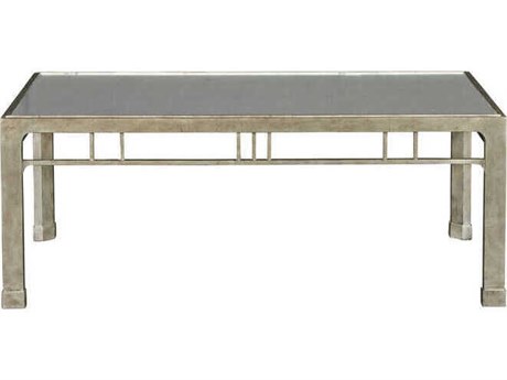 Port Eliot Rectangular Mirror Antique Silver Coffee Table