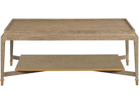 Port Eliot Rectangular Wood Washed Oak Coffee Table