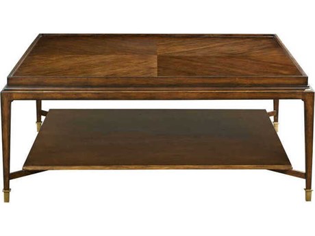 Port Eliot Square Wood French Walnut Coffee Table