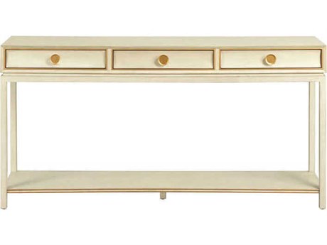 Port Eliot Rectangular Wood Linen Console Table