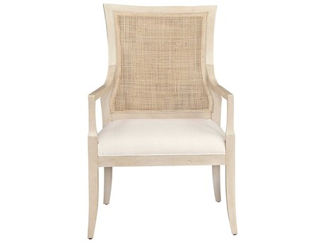 Port Eliot Savannah Natural Wood Beige Arm Dining Chair