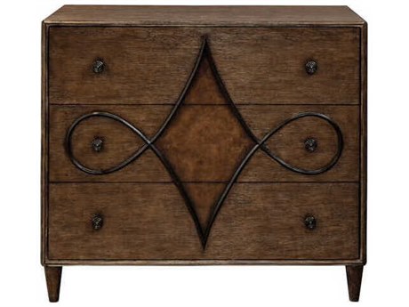Port Eliot Palladian Oak Brown Wood Accent Chest
