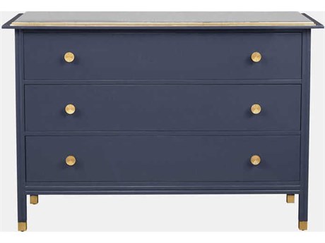 Port Eliot 3-Drawers Blue Dresser