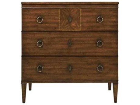 Port Eliot Mahogany Brown Wood Accent Chest